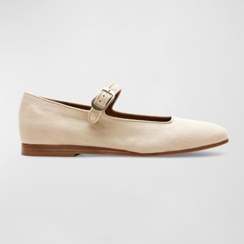 Le Monde Beryl Oat/Linen Mary Jane 37.5